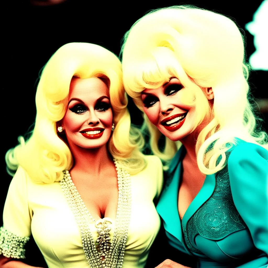 Mamie Van Doren meets Dolly Parton