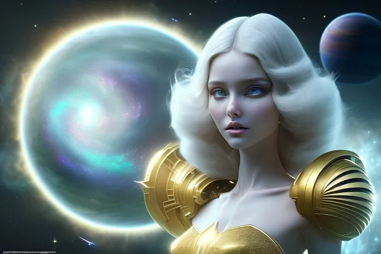  beautiful cosmic woman, nice smiling, magic glamour make up, delicate colors, beautiful glamour galactique dress, ultra sharp focus, 8k, unreal engine 5, extremely sharp detail, light effect, soft light atmosphere of a spaceship, smooth, full of details, face in front, complete vision of face and hair and body