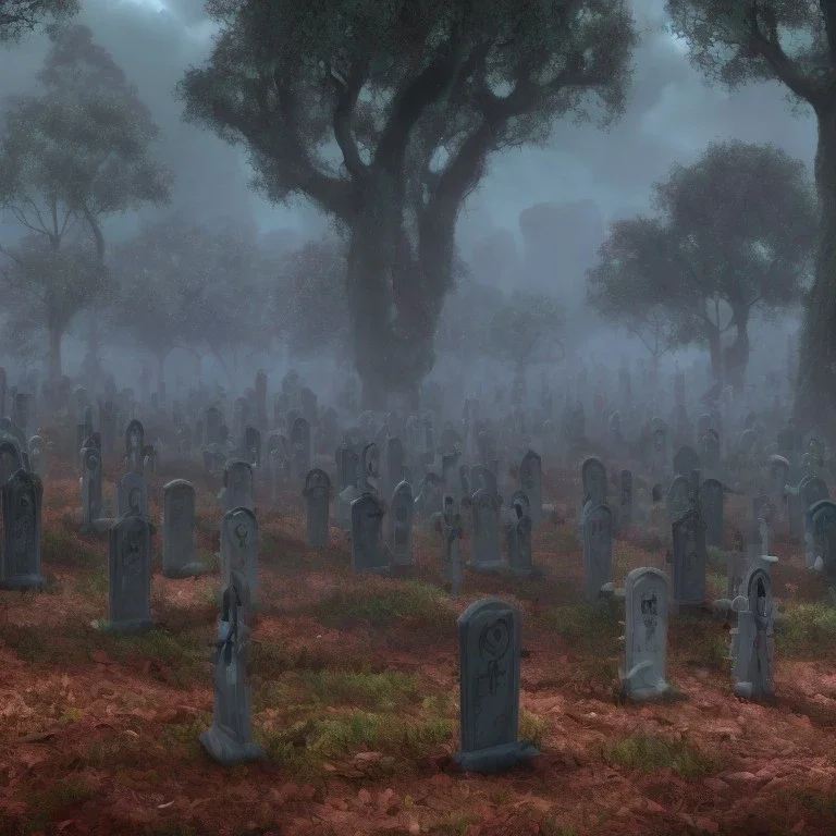 grey horror graveyard