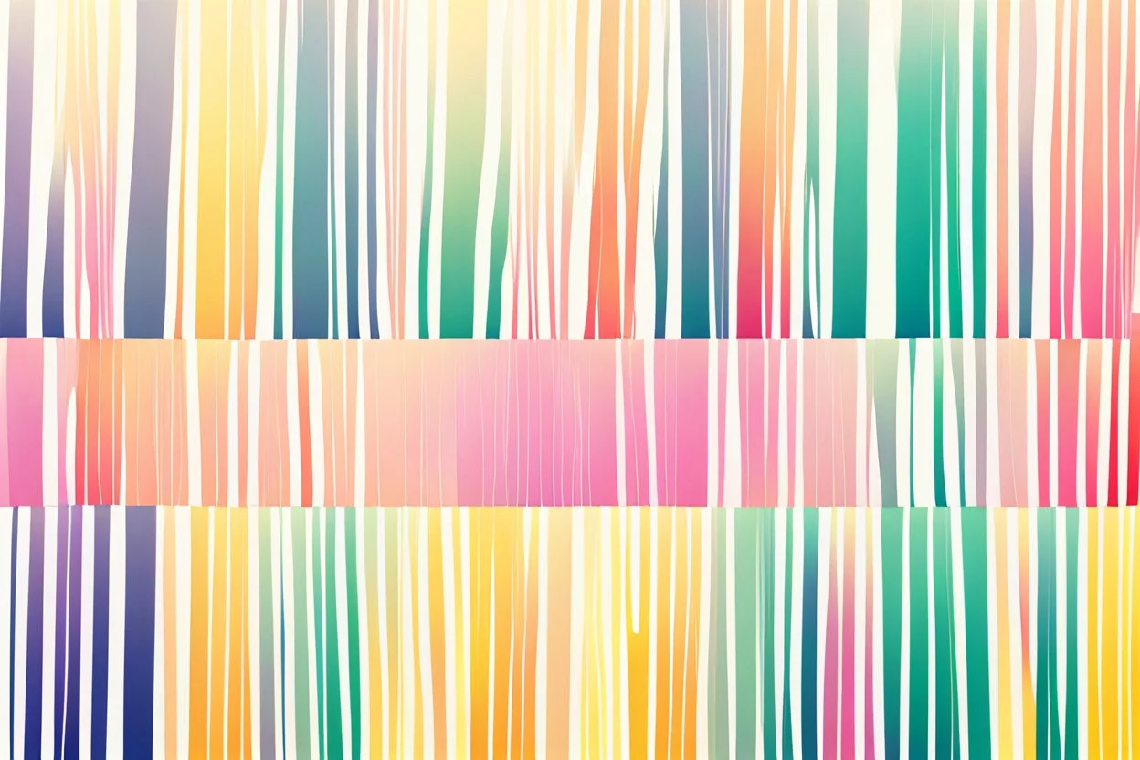 minimal clean thick vertical lines each line has different colour creating nice colour gradients representin modern summer