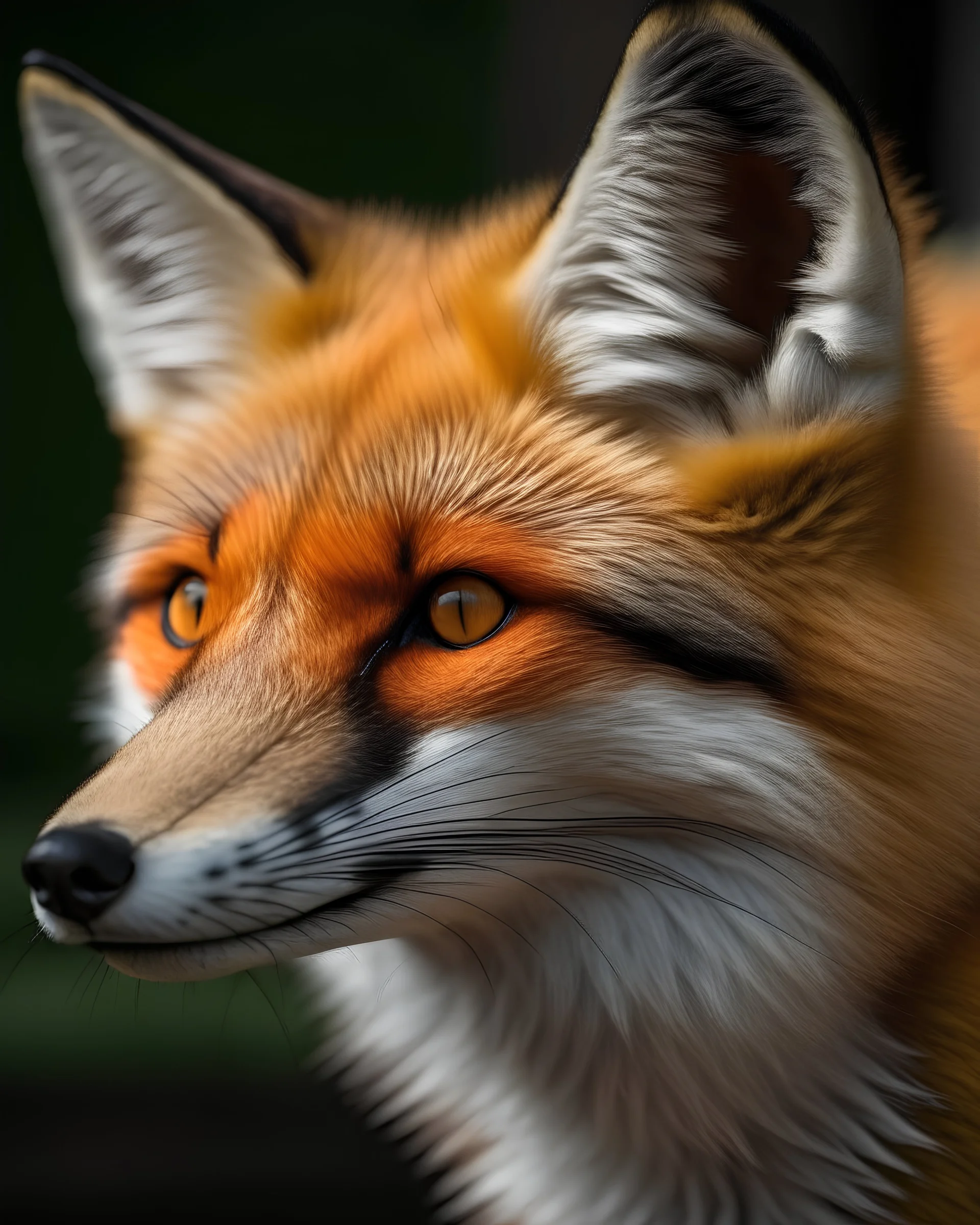 A beautiful fox head