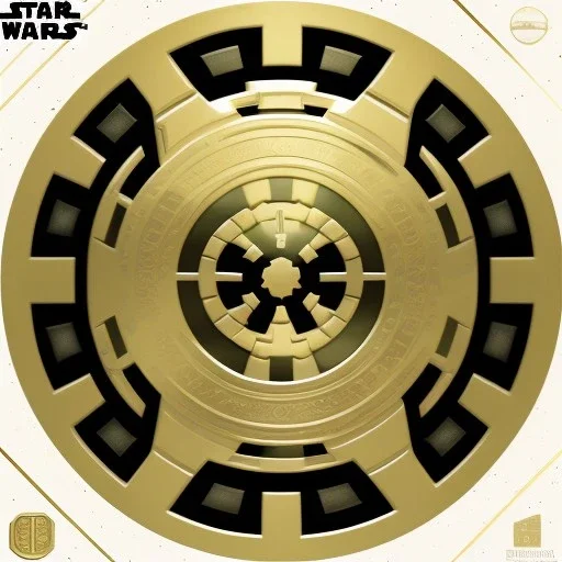 super embossed and photorealistic "STAR WARS" text, caption, shiny. embossed gold and silver and black metallic, reflective, centered