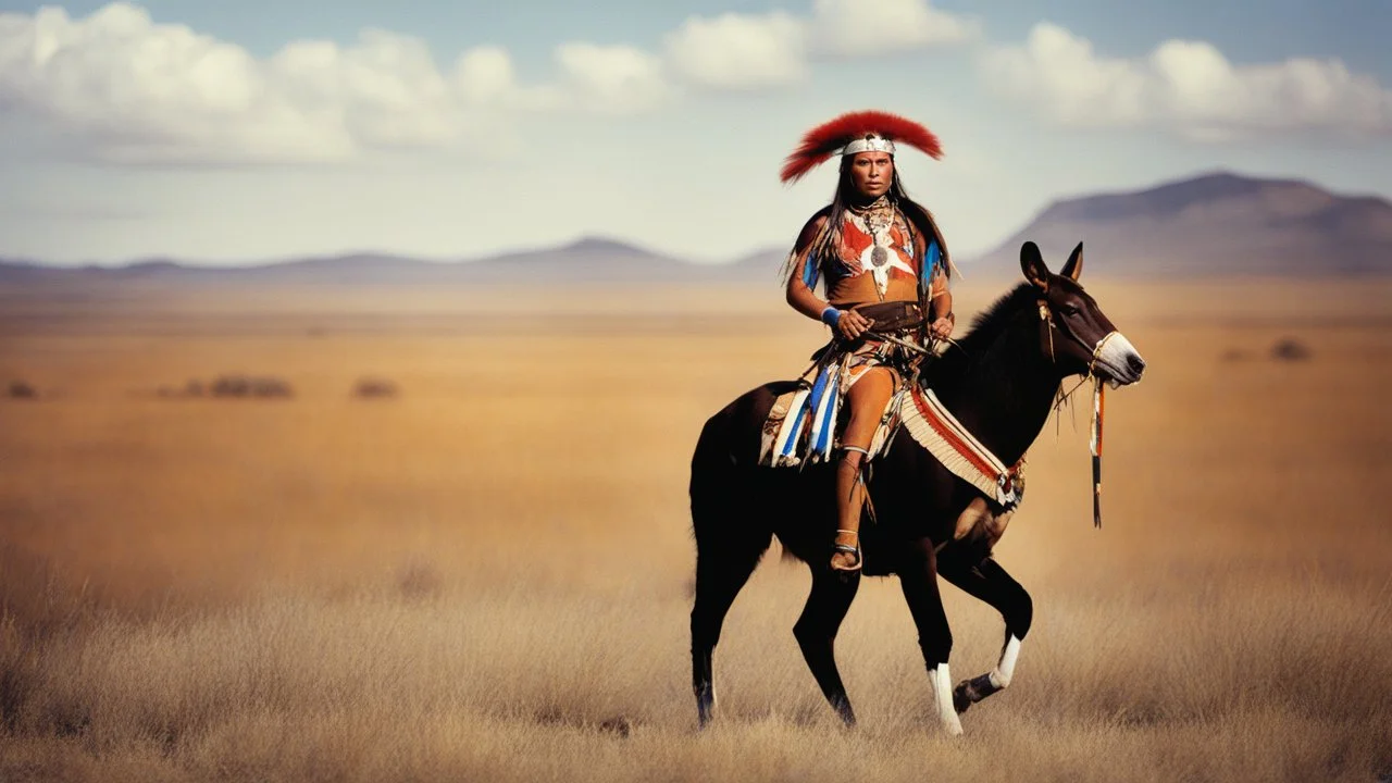 The painting of Little gazelle (Tatanka-cikala)'s face and body among the plains tribes was said to be a form of mental conditioning. the Warrior paint herself with personal protective designs and colors beforehethey engaged in battle with an enemy.