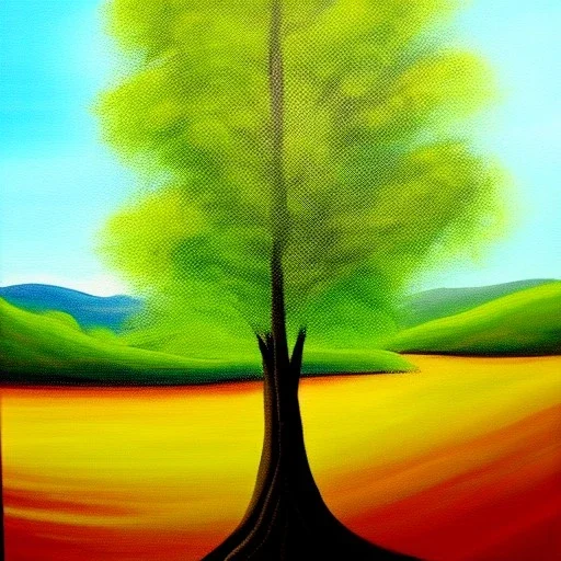 landscape tree painting