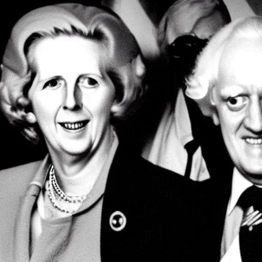 Eerie photo Jimmy saville Margaret Thatcher