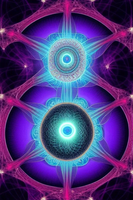 meditation, third eye, universe, fourth dimension, fractal, realistic, 8k, high quality, extreme detail, symmetrical, chakra