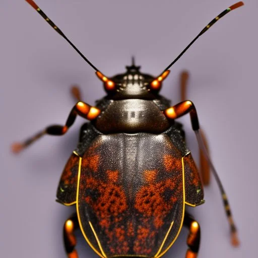 a man-faced_stink_bug, Catacanthus_incarnatus macro HDR photo