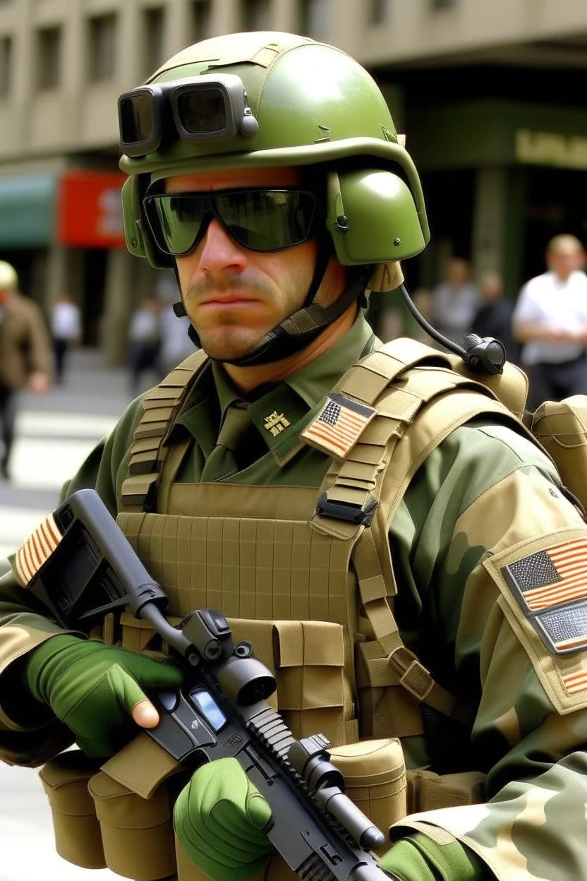 a modern american solder.