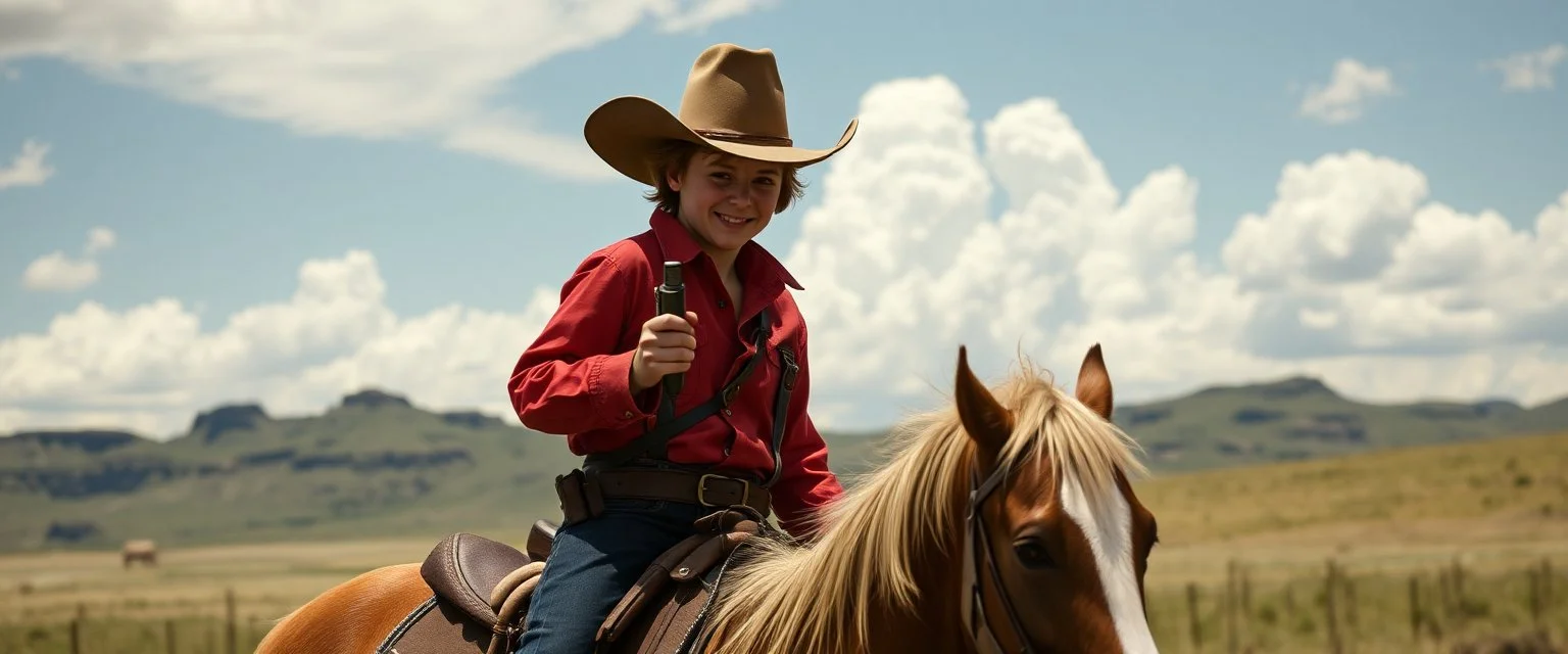 Frodo as a cowboy