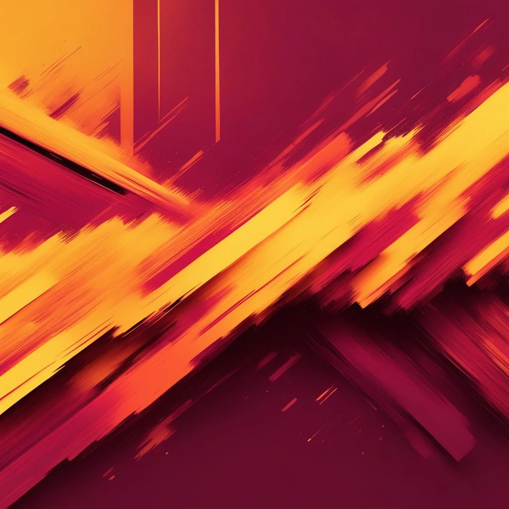 Powerful Clash Glitch Background Using Colors Yellow Golden Maroon And Orange.