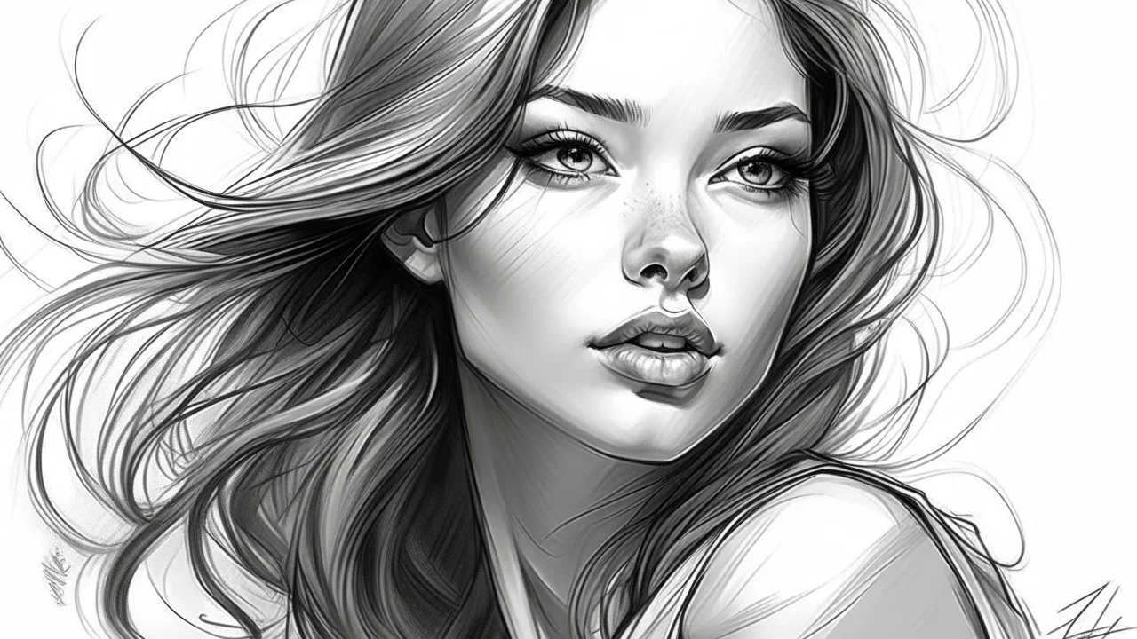 Draw a beautiful women