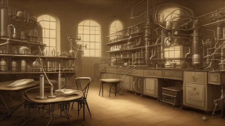 old time chemistry lab