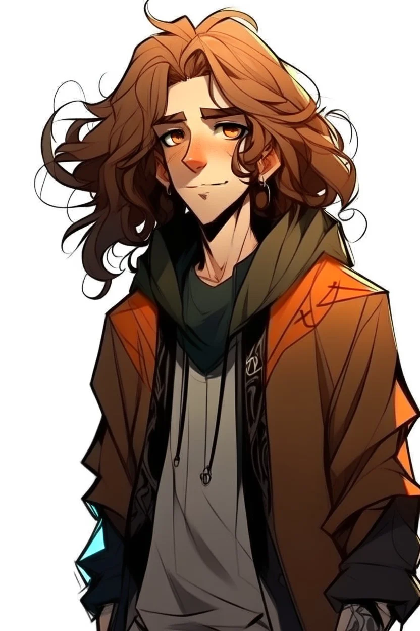 Saçları kıvırcık erkek valorant karakteri boydan geniş açı