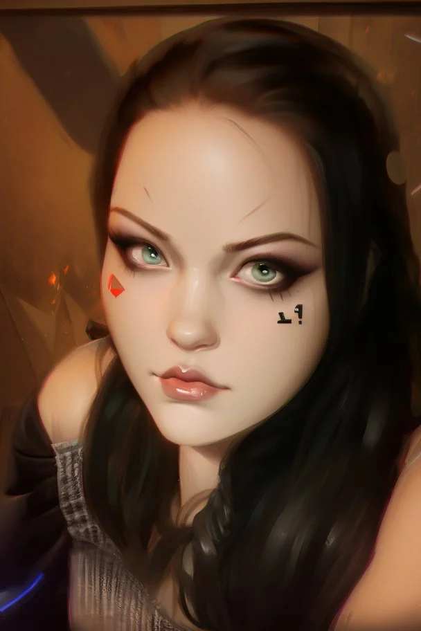 gamer logo portrait attractive fantasy