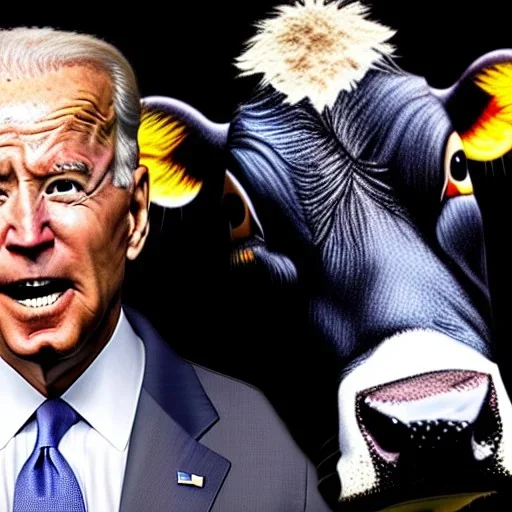 joe biden as a cow