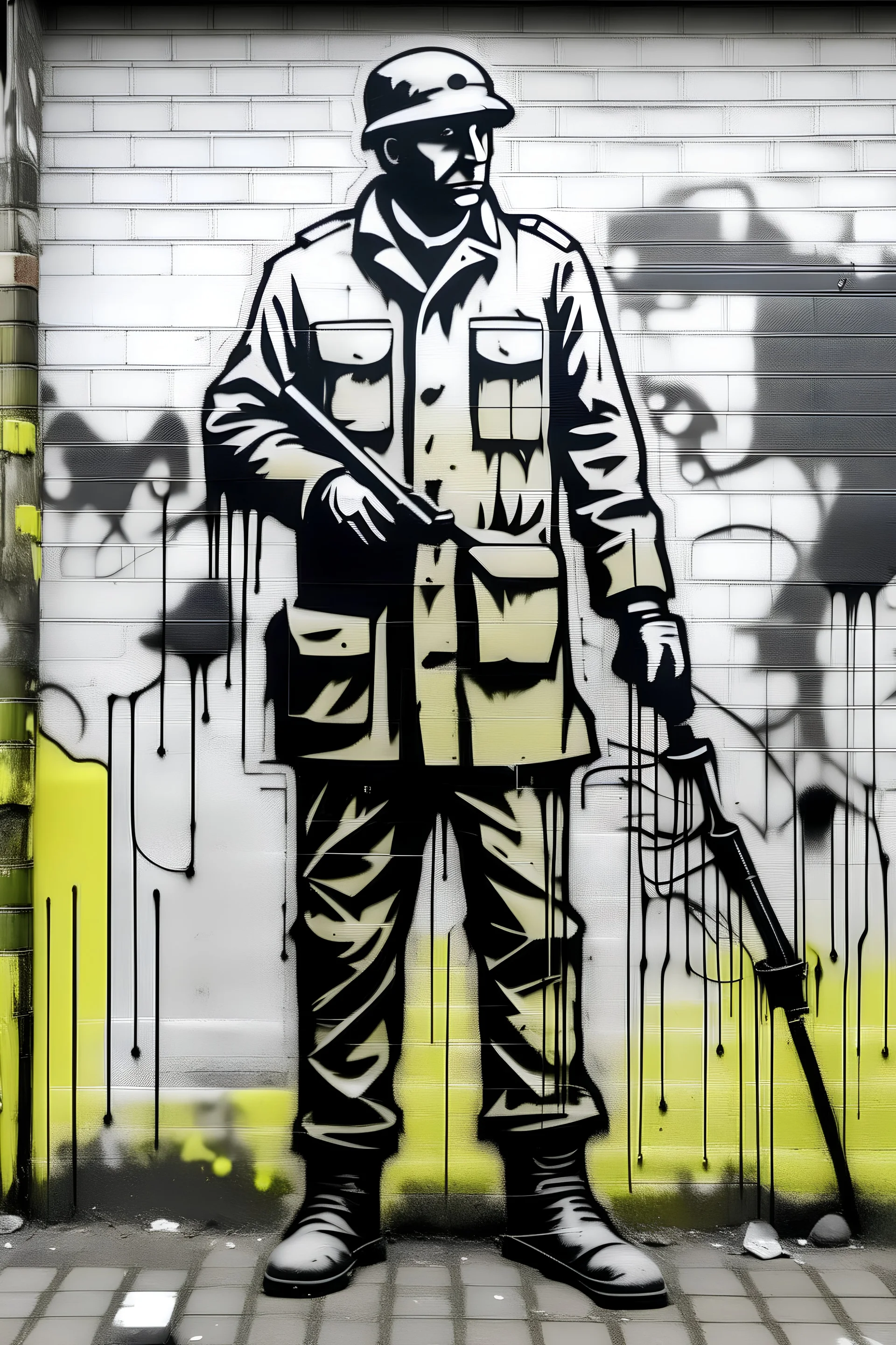 factory worker banksy