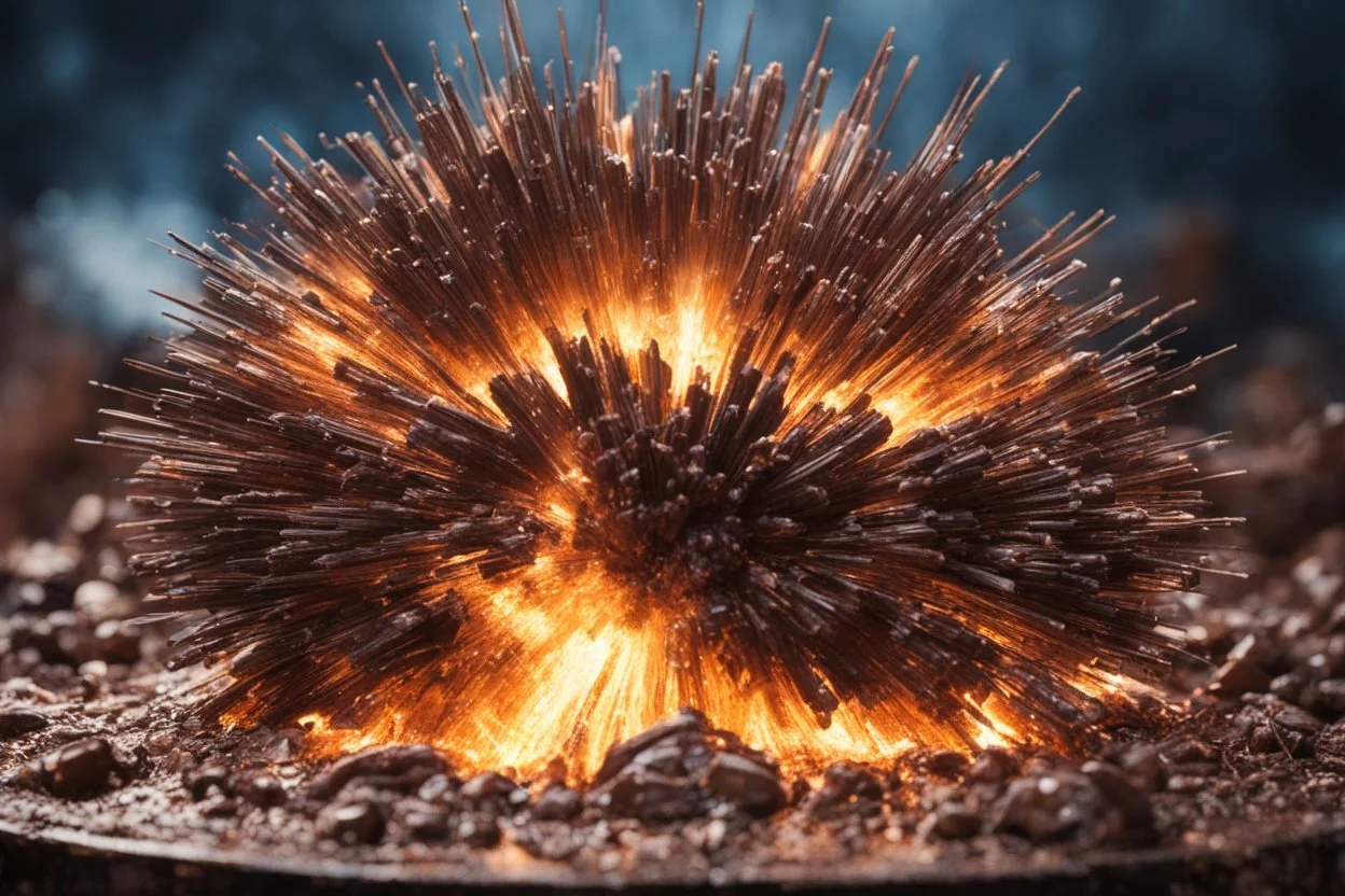 Atomic explosion, made of chocolate, ULTRA REALISTIC, details, intricate detail, professional lighting, film lighting, 35mm, anamorphic, lightroom, cinematography, bokeh, lens flare, film grain, hdr10, 8k, Roger Deakins, incredibly detailed, reflect, sharpen