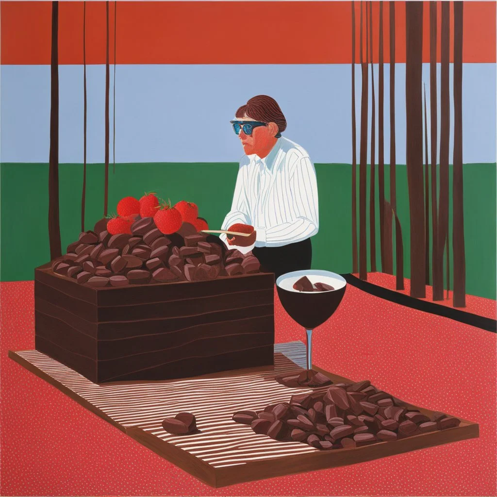 chocolate death by David Hockney