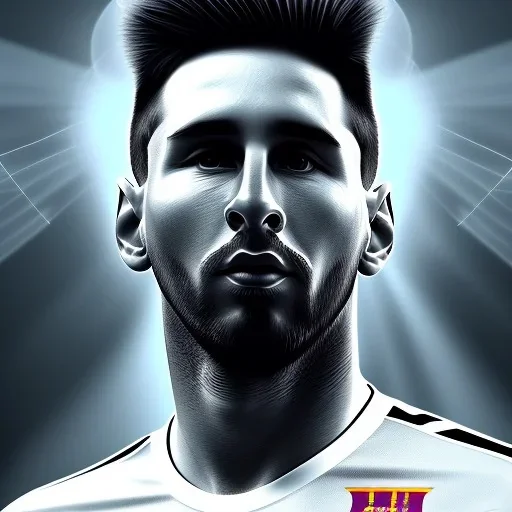 Portrait of messi, highly detailed, color patterns on wings, soft studio lighting, background 64k