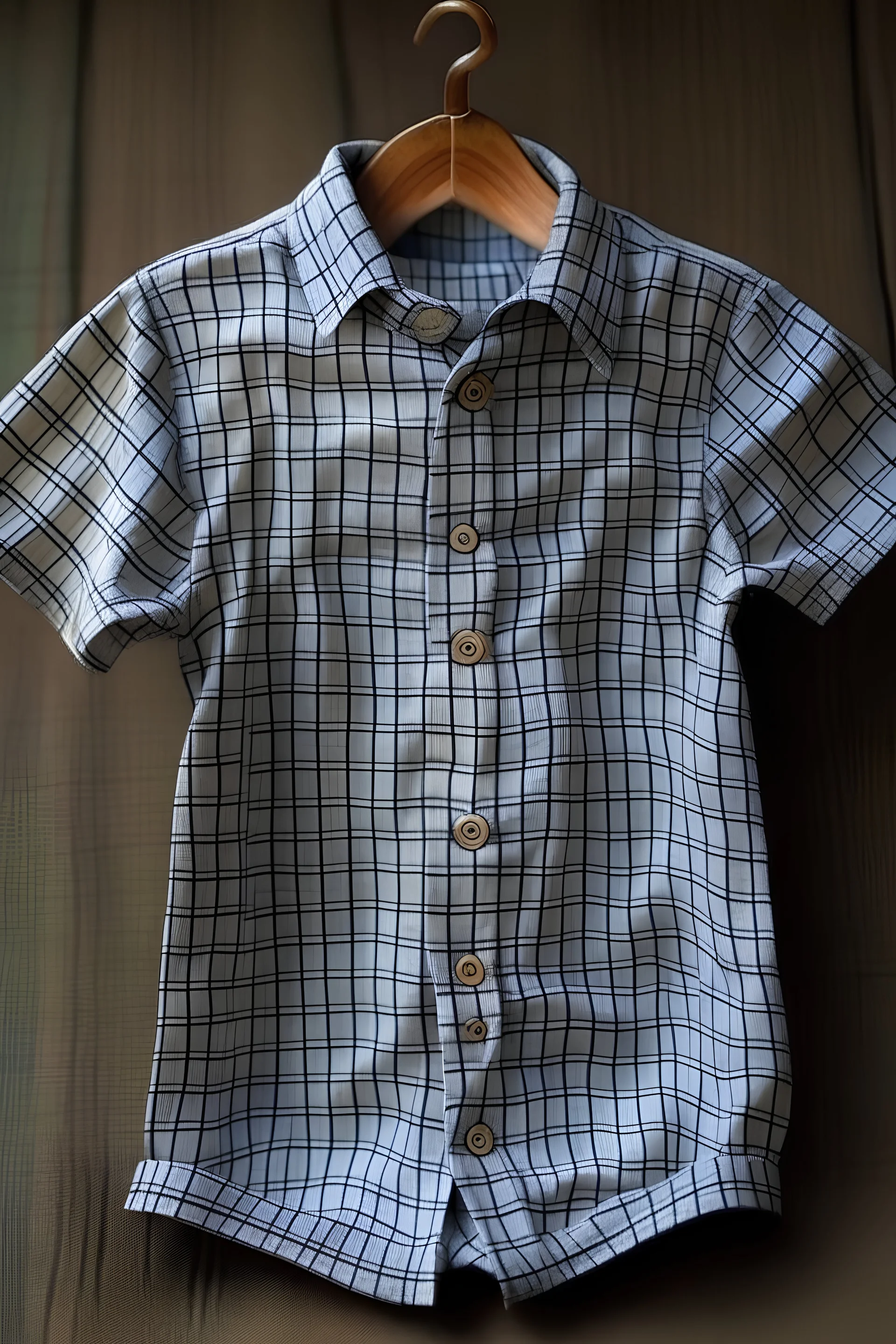 boy shirt, 8 old, fabric, short sleeve.