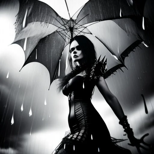 Come feed the rain 'Cause I'm thirsty for your love Dancing underneath the skies of lust; great depth and scale,extrem tim burton style, gothic,punk,adult black leather costume, great depth and scale,sharp focus,dynamic lights,high details,cinematic lighting,god rays,high definition,masterpiece,eccentric,elegant,stylish,dark,gorgeous,art by Savvas Apterus. Poets of the Fall - Carnival of Rust (Official Video).Directed by Stobe Harju