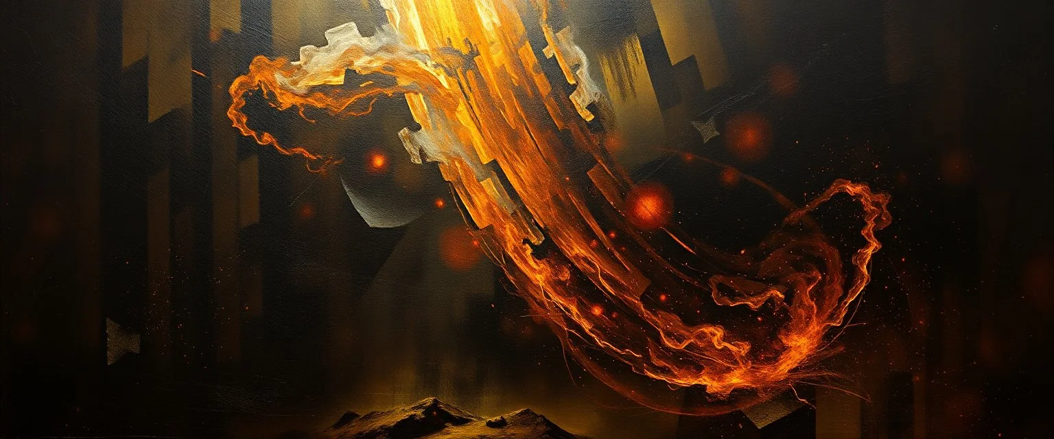 master oil painting by Rembrandt, negentropy as flawless theory