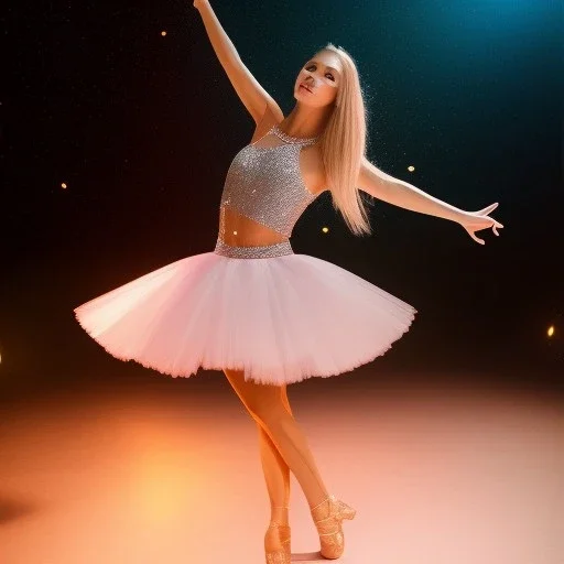 one hit, disco ,fog ,portrait of happy dancer on the dancefloor, spotlights, mirror ball, light rays from ball