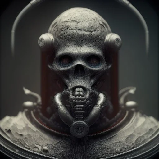 A viking with muscles and sharp blaids, hr giger, scary, steam punk, realistic, made in octane, cinematic, ultra-realistic, extremely detailed octane rendering, 8K, VRAY Super Real ar 2:3, dof photorealistic futuristic 50mm lens hard lighting dark gray tintype photograph, realistic lighting, sepia color