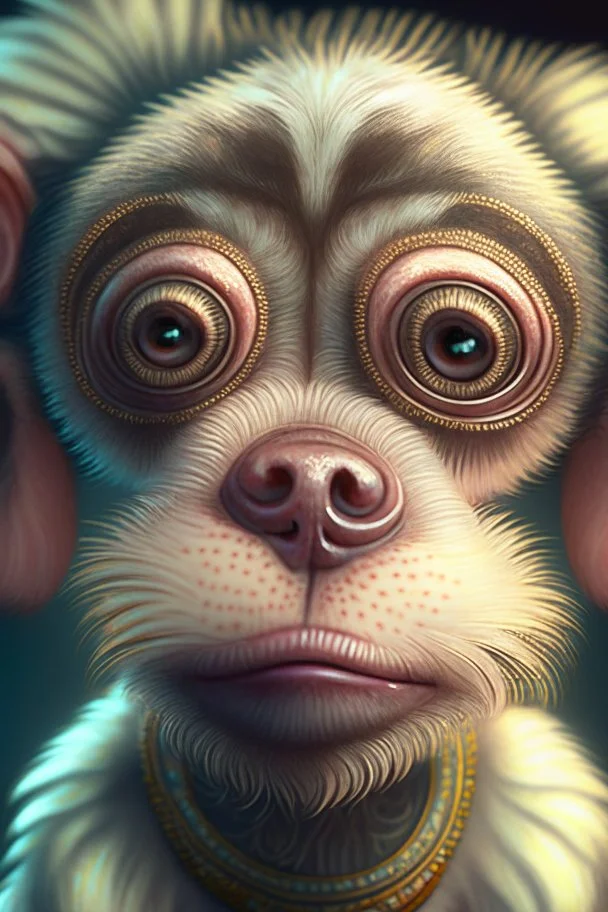 dog monkey hog,insanely detailed, 4k resolution, retroanime style, cute big circular reflective eyes, cinematic smooth, intricate detail , soft smooth lighting, soft pastel colors, painted Renaissance stylestyle