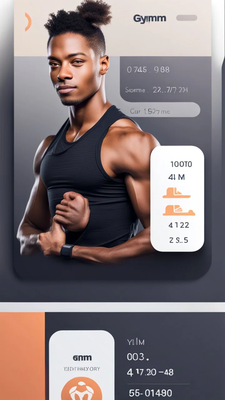 gym profile card and picture of person