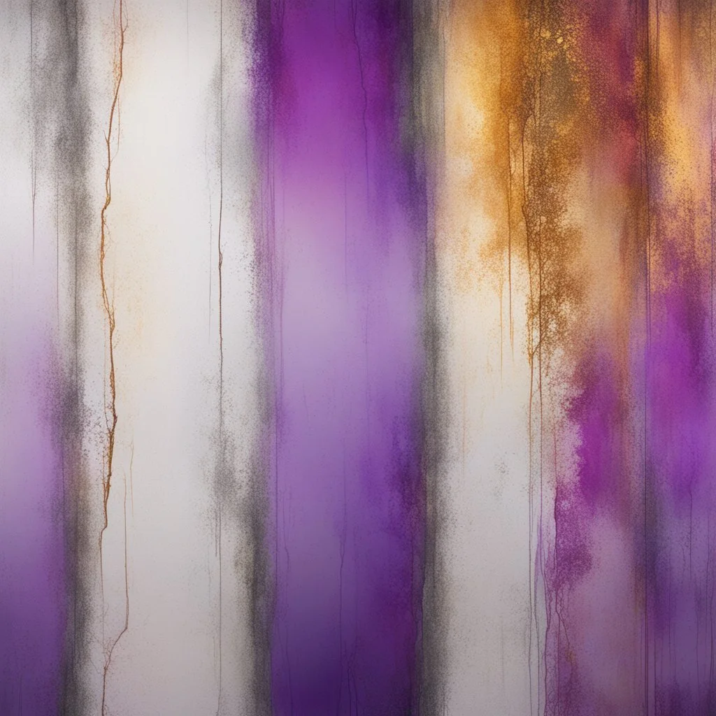 Hyper Realistic purple, golden, maroon & silver gradient texture on rustic-marble-wall