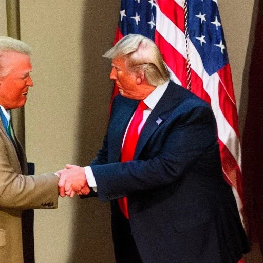 donald trump and jesus shaking hands