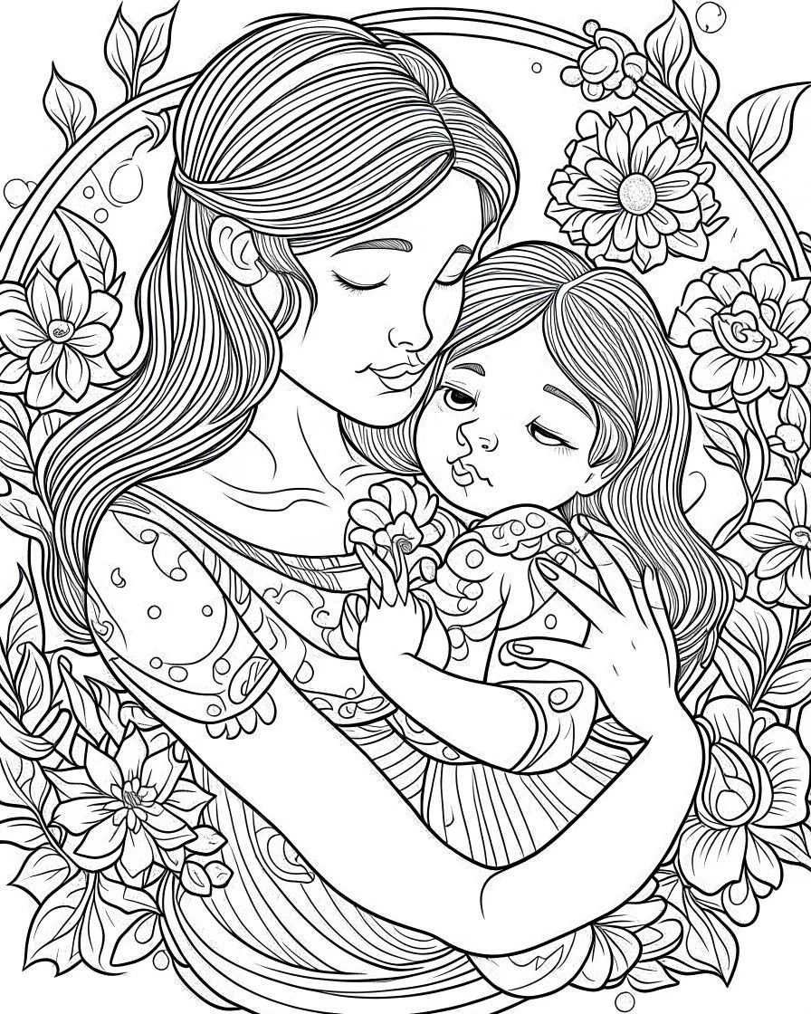 mothers day coloring