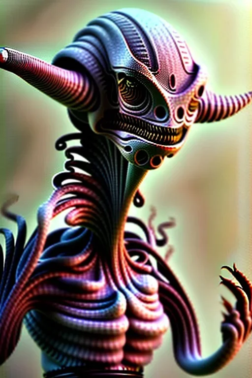 alien, worms, 8k, finely detailed, photo realistic.