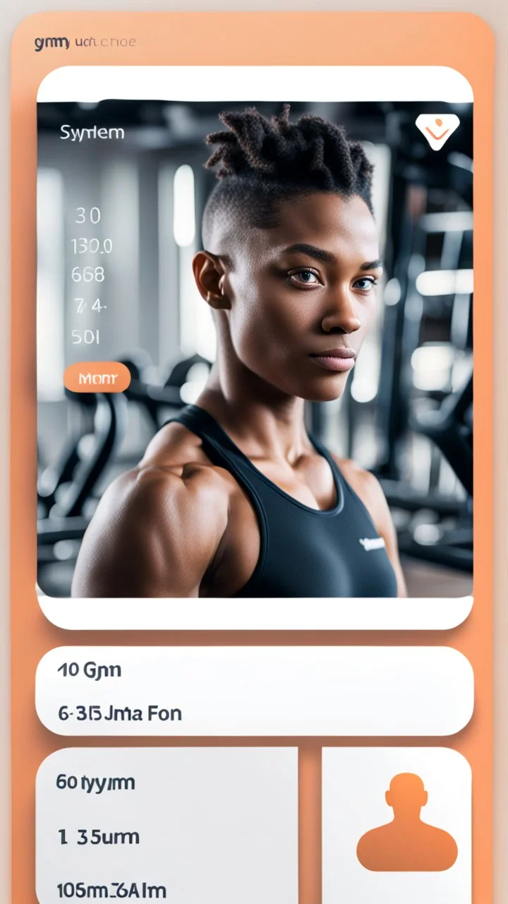 gym profile card and picture of person