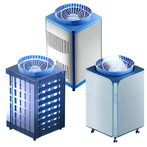 3 Large designer air purifiers