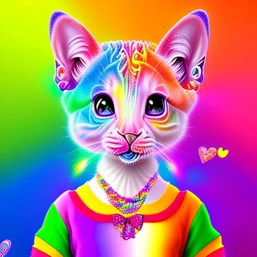 Lisa Frank girl, cute, beautiful