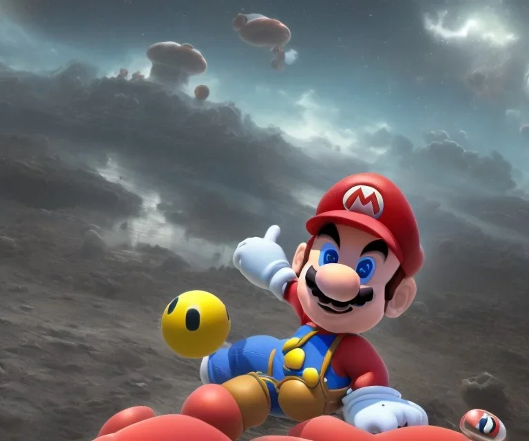 super mario in spacesuit