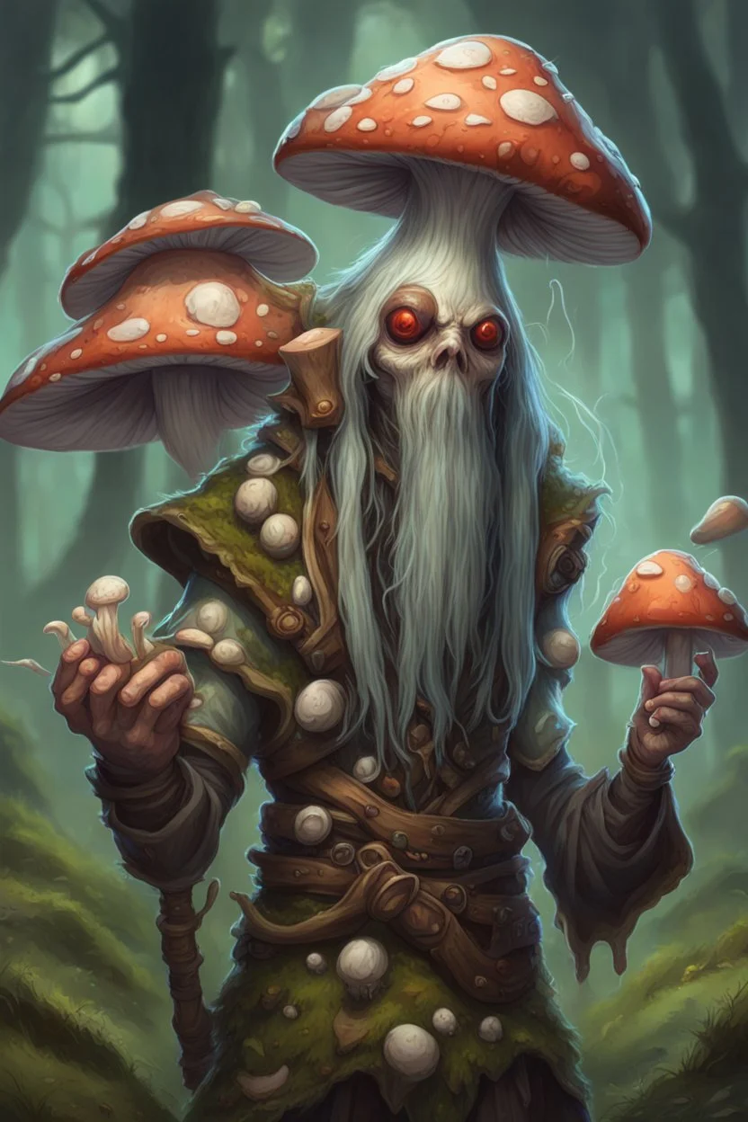 mushshroom spores infected human druid