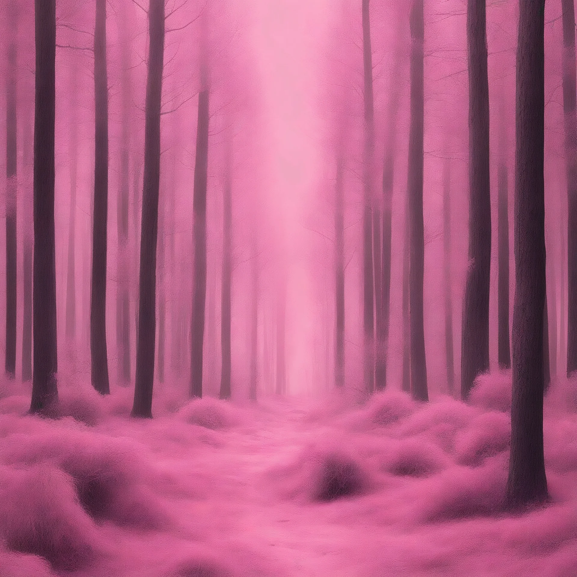 Strange furry forrest, pink