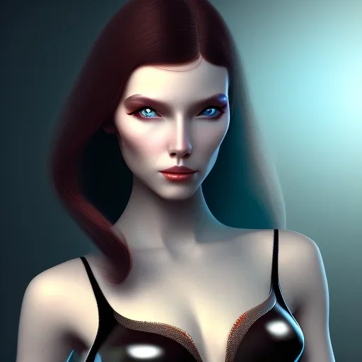 black long hair vulcan lady bra on Mars