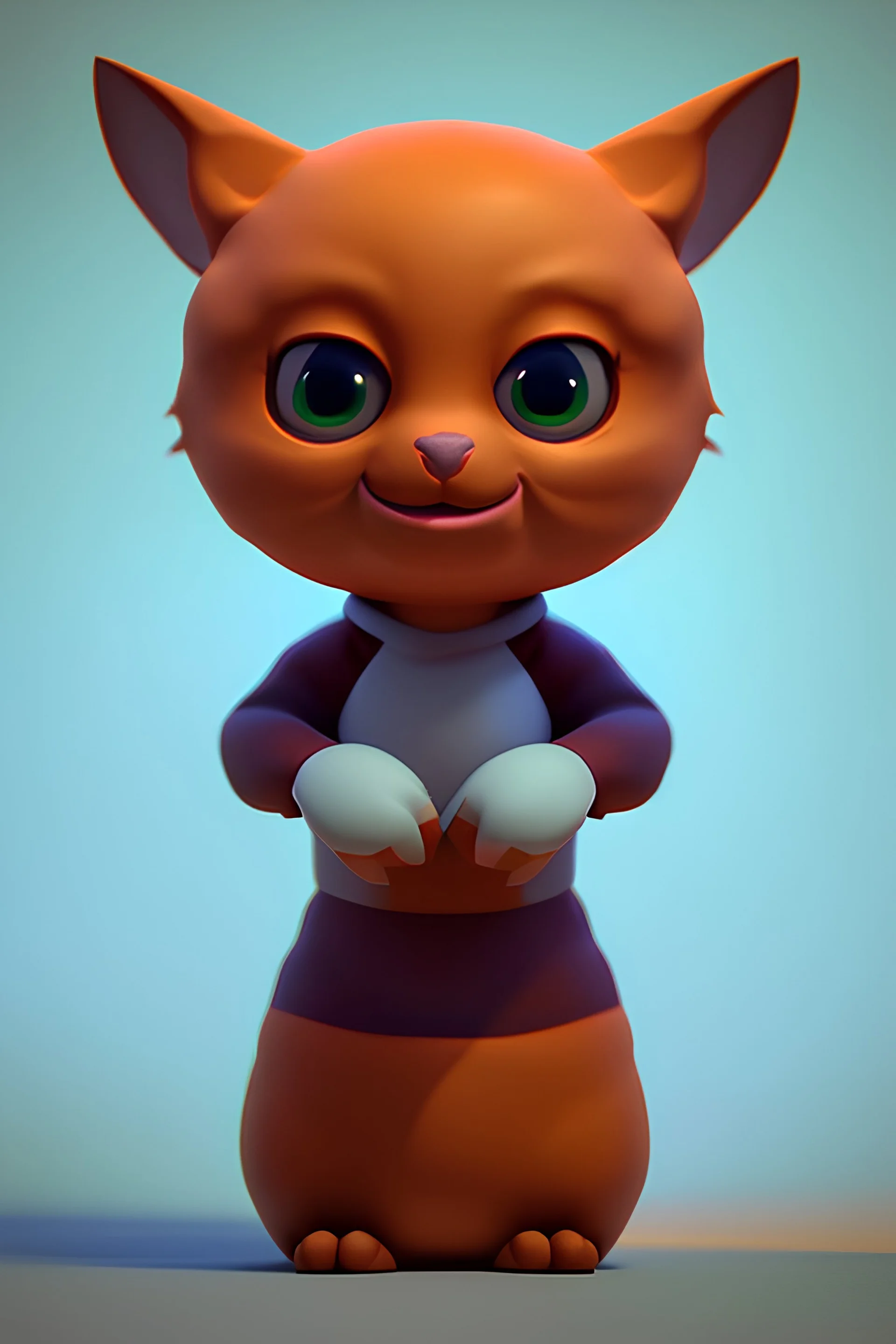 cute game character, cinematic lighting, Blender, octane render, high quality