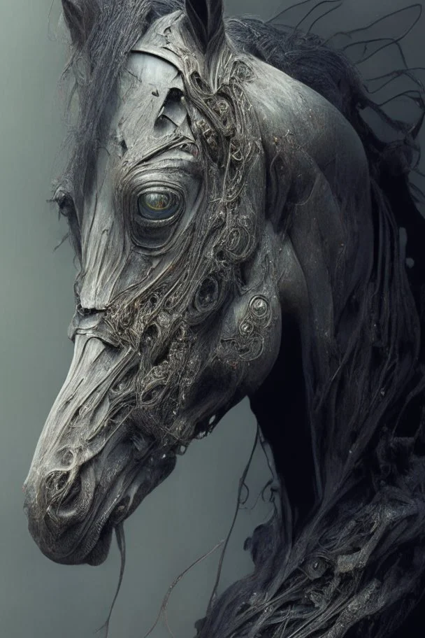 half-horse, half-humans hybrid alien,Hyper realist, hyper detailed, intricated, detailed, greg rutkowski