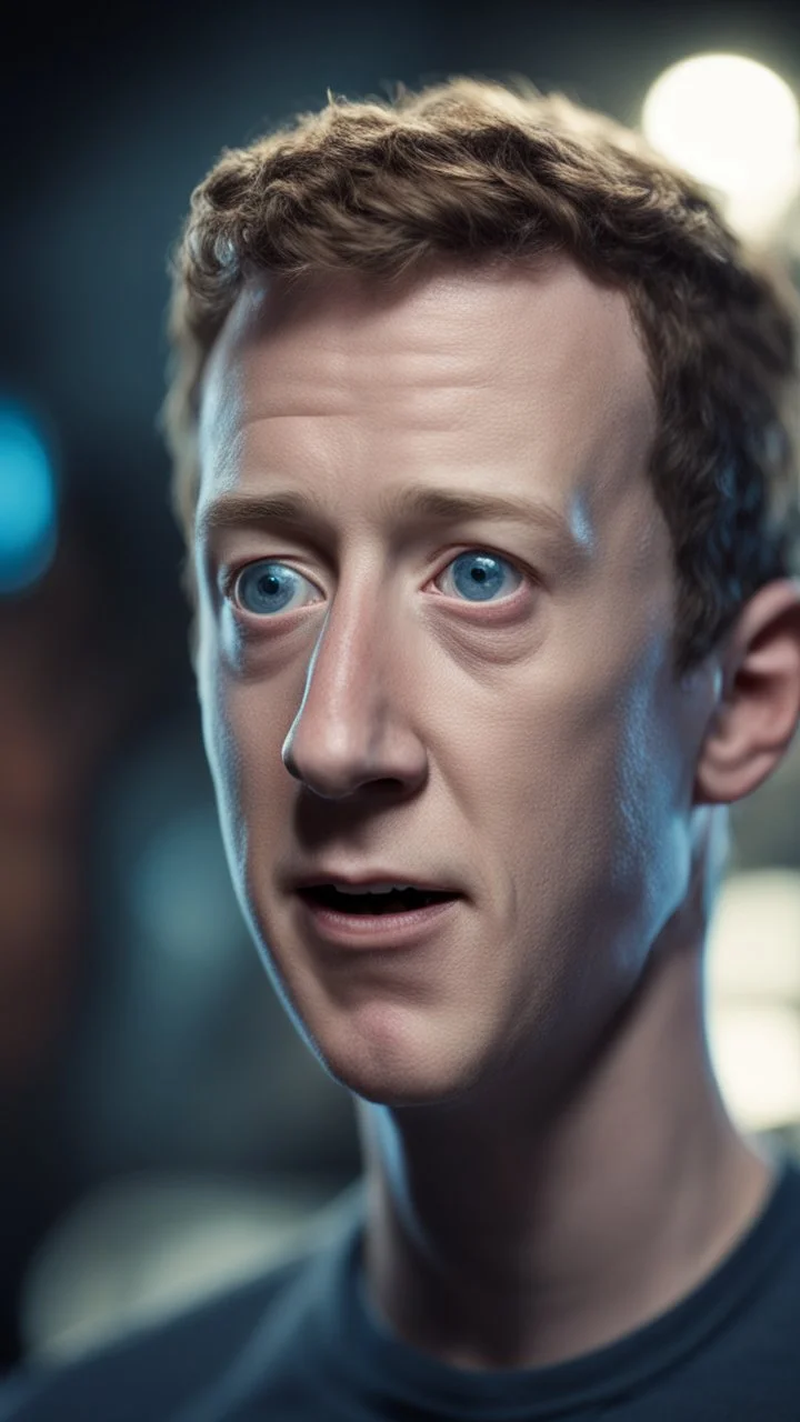 mark zuckerberg as the demon from the movie "insidious", bokeh like f/0.8, tilt-shift lens 8k, high detail, smooth render, down-light, unreal engine, prize winning