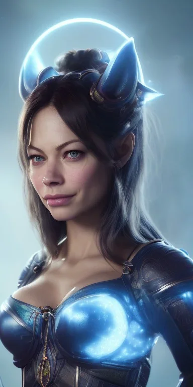 portrait busty and face, kristin kreuk, wearing blue chun li clothes, brian froud, howard lyon, selina french, anna dittmann, annie stokes, lisa parker, greg rutowski