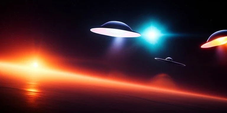 extra-terrestrial, 8K, photo realistic, highly detailed, lught ufo, light colors