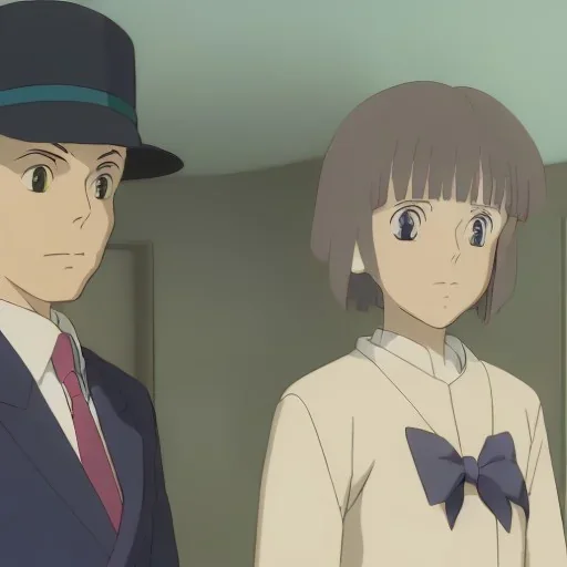 humanized cat detective with