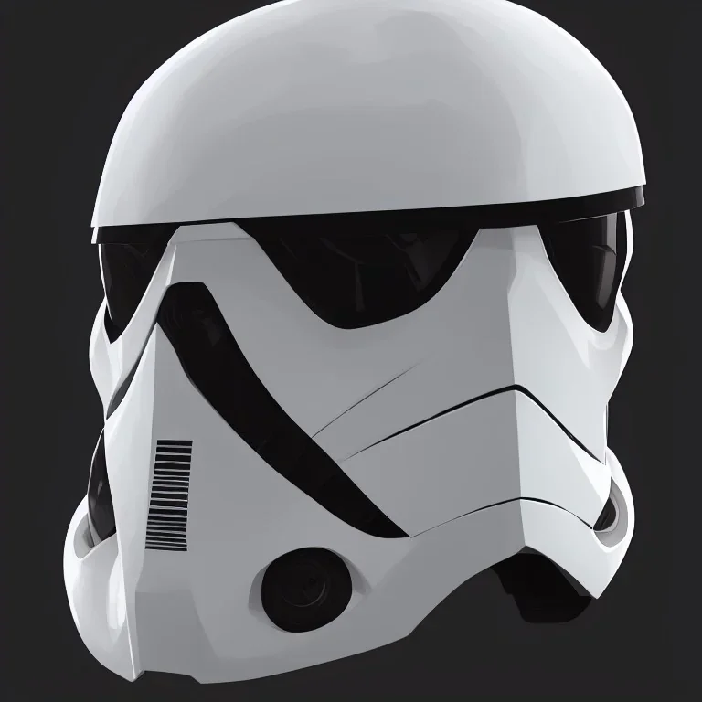 Futuristic helmet, style stormtrooper