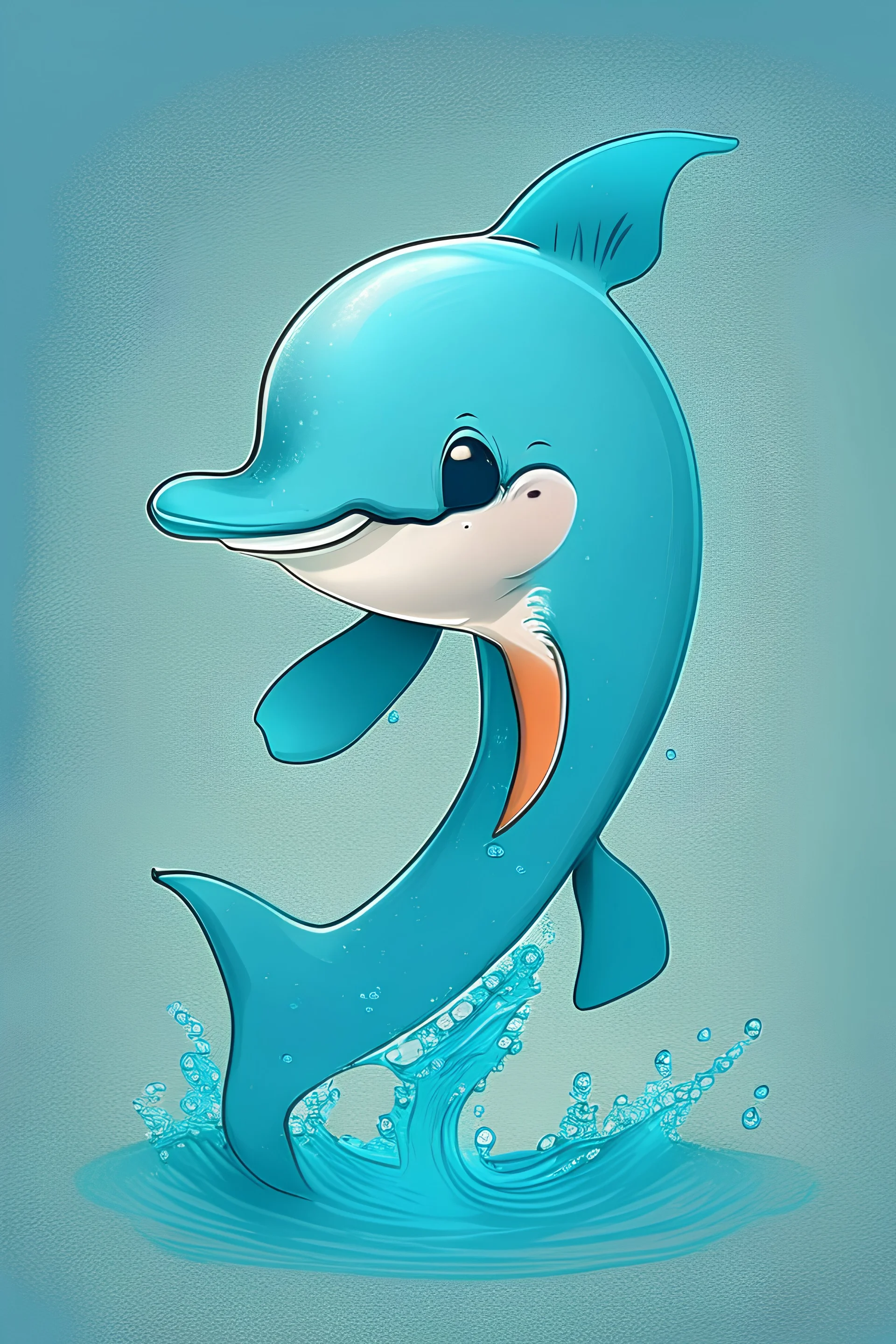 cute dolphin cartoon