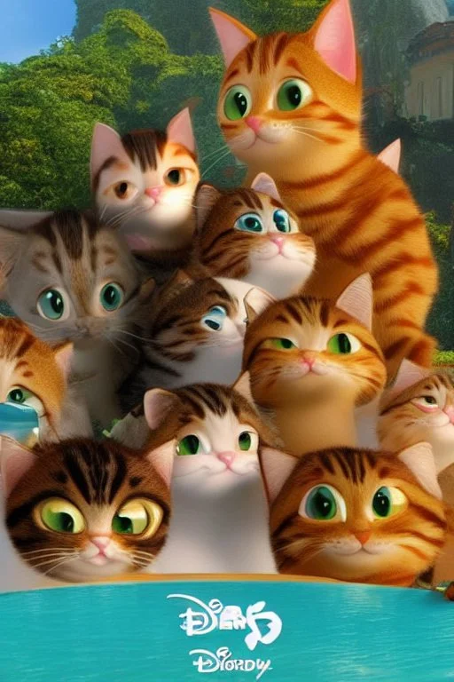 Cats on holiday Pixar